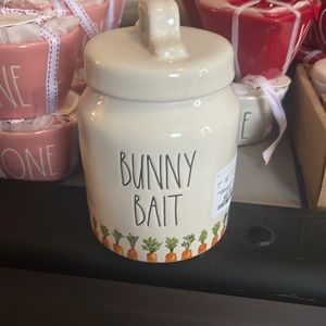 Rae Dunn bunny bait canister